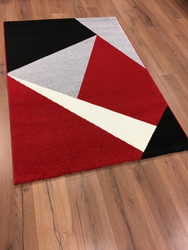 Tangram szőnyeg Mélypiros 200x280 cm