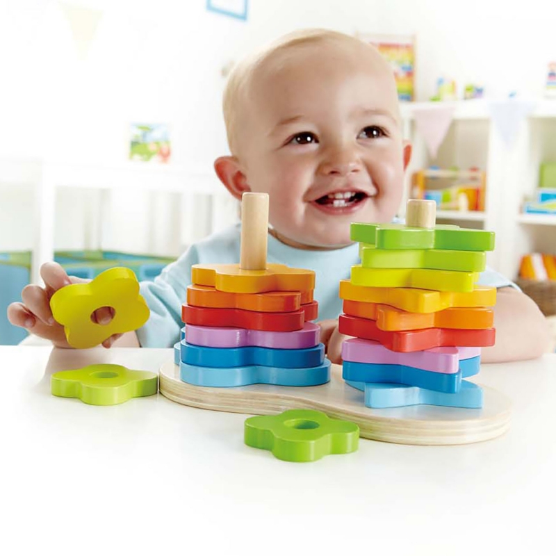Hape Montessori - Szivárványos forgass el! 12 hó+