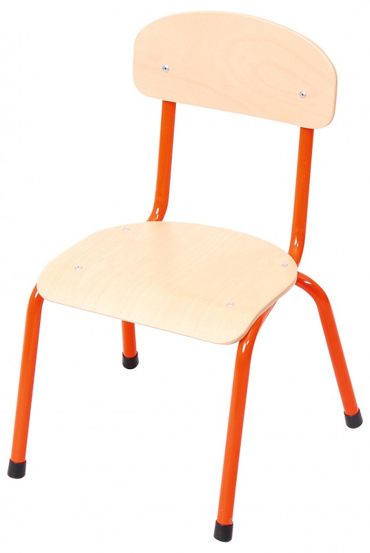 Csővázas gyerekszék 26 cm-es ülésmagassággal - narancs