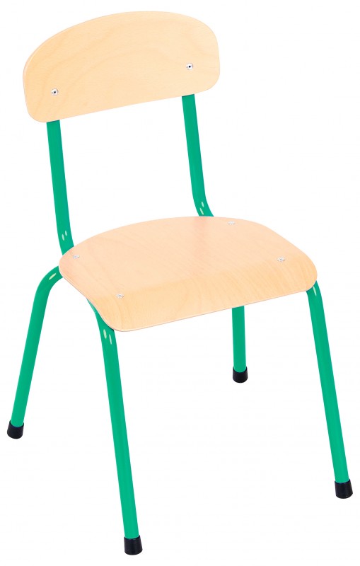Csővázas gyerekszék 31 cm-es ülésmagassággal - zöld